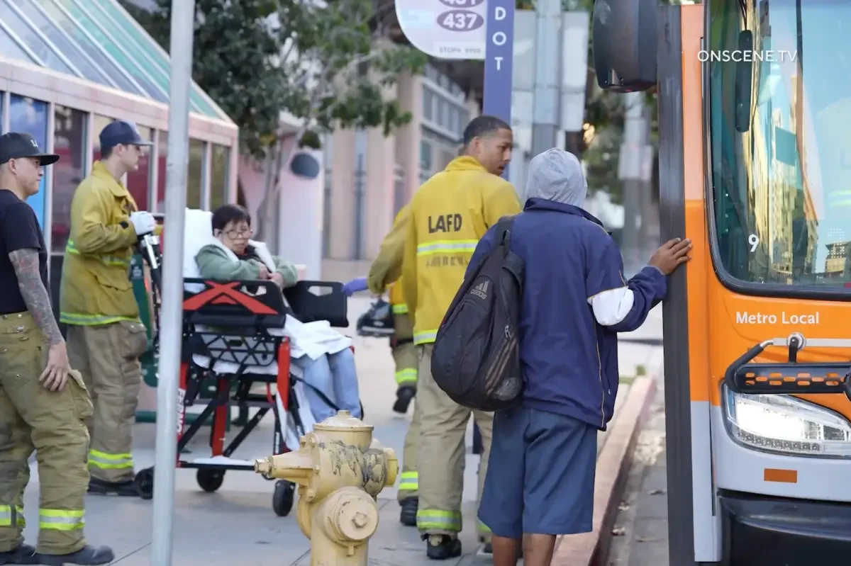 Downtown LA Bus Attack: Authorities Search for Suspect